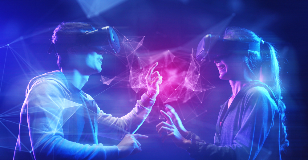 Resumo metaverse smart city realidade virtual mapa de conceito luz azul do  mundo do futuro metaverso